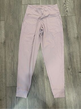 High-Waist Lilac Leggings with Side Pockets